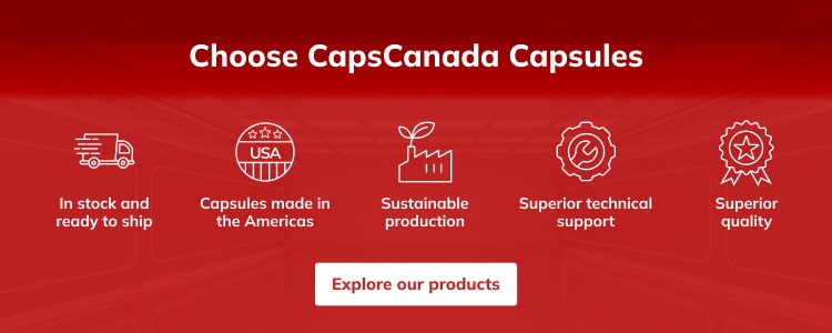 capsules in stock and ready to ship